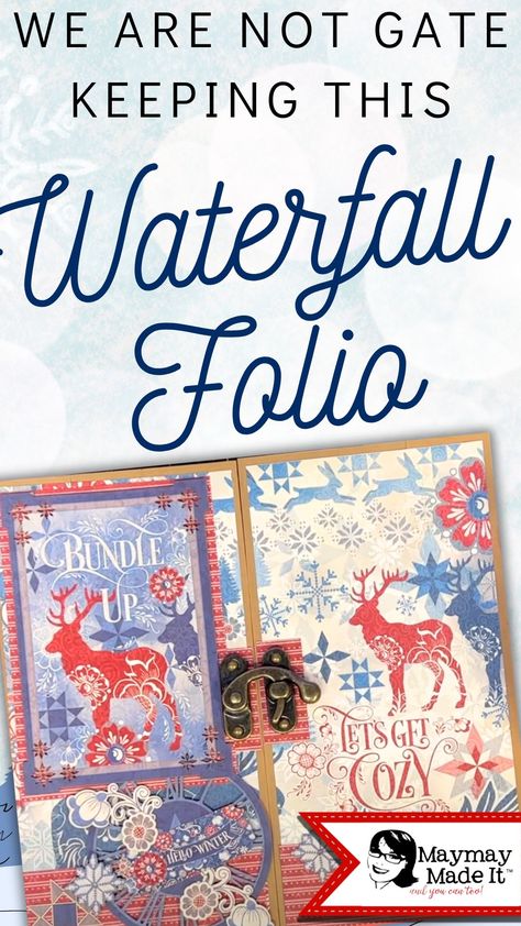 s folio will bring on all the warm and cozy feelings Folio Design Ideas, Maymay Made It, Folio Design, Book Scrapbook, Art Junk Journal, Glue Book, Journal Books, Cozy Feeling, Getting Cozy