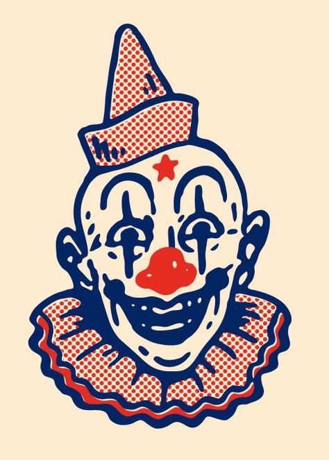 CLOWN FACE Clown Faces Tattoos, Simple Clown Face Drawing, Clown Cute Drawing, Vintage Clown Drawing, Clown Outline, Clown Drawing Creepy, Clown Face Drawing, Clown Graffiti, Clown Face Tattoo