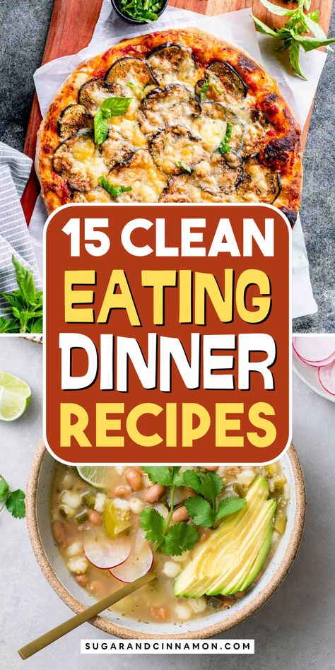 Looking for fresh and wholesome dinner options? Check out our "Healthy Clean Eating Dinner Ideas"! 🌟🥙 With a variety of recipes, you can enjoy flavorful meals that promote well-being. Simplify your weeknight cooking and enjoy nutritious dinners. Be sure to save this pin for future meal planning! Wholefood Meals Clean Eating, Clean Eating For One Person, Easy Clean Eating Recipes For Dinner, Fast Healthy Dinner Ideas, Light Meals For Dinner Healthy Eating, Spring Meals Healthy Easy Recipes, Clean Meals For Dinner, Easy Healthy Recipe Ideas, Clean Eating Dinners Easy