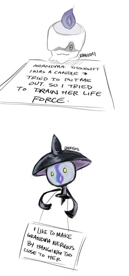 Pokemon Shaming Funny, Lampent Pokemon Art, Lampent Pokemon, Litwick Pokemon, Pokemon Shaming, Pokémon Drawing, Character Profiles, Team Instinct, Life Energy