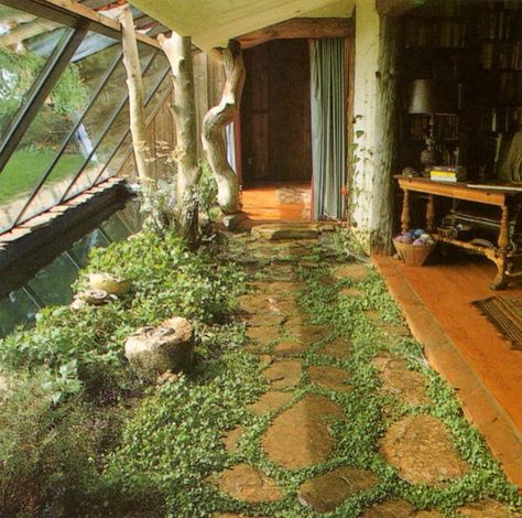 Love this! Solar Punk, Earthship Home, Terence Conran, Fantasy House, Earthship, Eco House, House Goals, Indoor Garden, My Dream Home