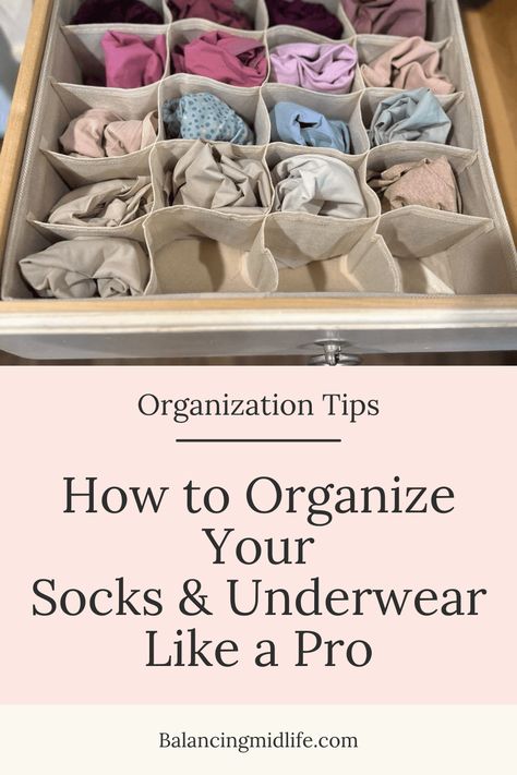 Elevate your organization game with these essential tips for storing socks and underwear! Say goodbye to drawer chaos and hello to a neatly arranged wardrobe. Explore clever storage hacks and efficient organization techniques to make your daily routine a breeze. Organize Socks, Organization Techniques, Organized Wardrobe, Decluttering Hacks, Sock Organization, Diy Socks, Organization Essentials, Sock Drawer, Cleaning Motivation