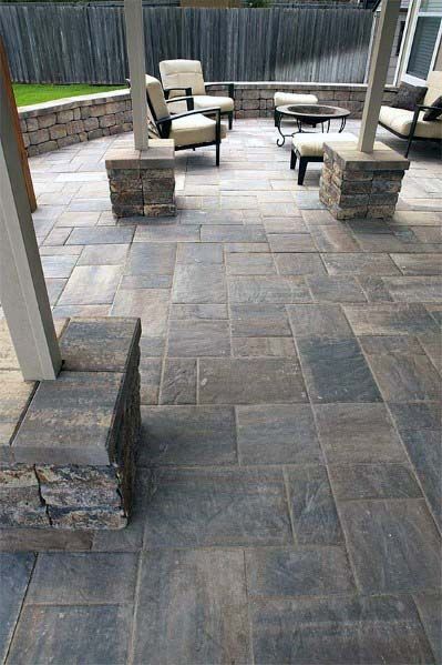 City Patio, Stone Patio Designs, Pavers Design, Pavers Backyard, Concrete Patio Designs, Patio Pavers Design, Concrete Patios, Pathway Landscaping, Patio Pavers