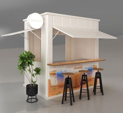 Food Booth Ideas, Booth Design Food, Cafe Booth, Food Booth, Food Stall Design, Coffee House Design, Mobile Coffee Shop, Outdoor Restaurant Design, Small Coffee Shop