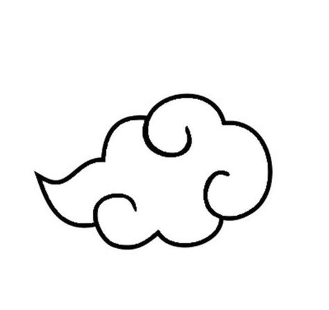 Naruto Clouds Drawing, Anime Tattoo Stencil Outline, Simple Patchwork Tattoo Ideas Drawings, Anime Cloud Tattoo, Naruto Cloud Tattoo, Anime Tattoo Outline, Naruto Minimalist Tattoo, Naruto Small Tattoos, Naruto Tattoo Ideas Minimalist