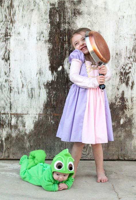 Halloween Costume For Siblings, Halloween Costume Ideas For Siblings, Brother And Sister Toddler Costumes, Disney Princess Costumes For Kids, Costume Ideas Sisters, Disney Kids Costumes, Kid Girl Halloween Costumes, Three Sibling Halloween Costumes, Two Sibling Halloween Costume