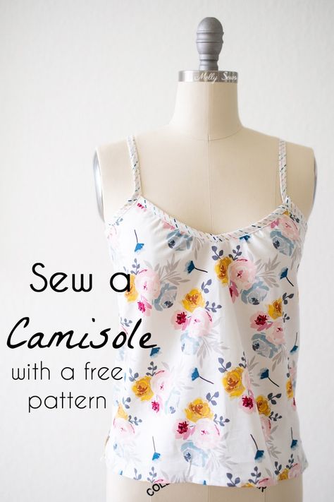 Sew a Camisole - Summer Breeze Tank Tutorial - Melly Sews Tank Top Tutorial, Melly Sews, Sewing Dress, Sewing Projects Clothes, Summer Tank Top, Sew Ins, Beginner Sewing Projects Easy, Fashion Blogger Style, Summer Tank