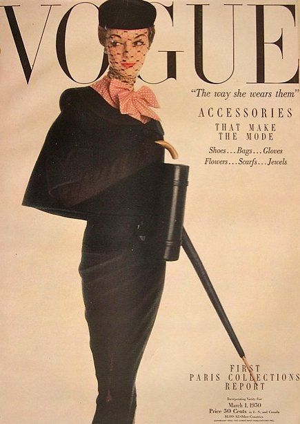 Jean Patchett, Vogue cover March 1950 Vintage Vogue Covers, Carmen Dell'orefice, Mode Shoes, Vogue Magazine Covers, Magazine Vogue, Vogue Archive, Fashion Magazine Cover, Vogue Us, Fashion 1950s