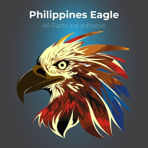 Philippine Eagle, Eagle Vector, Basketball Wallpaper, Eagle Head, Business Card Maker, Card Banner, Poster Invitation, Presentation Template Free, Cartoon Clip Art