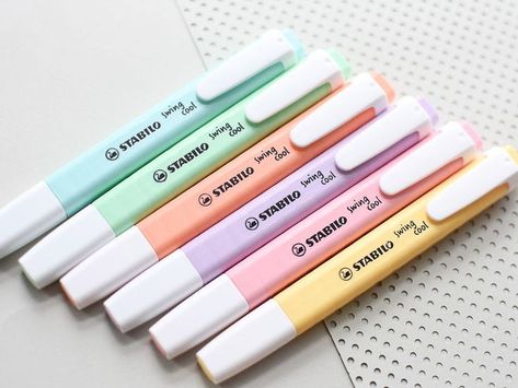 Highlighters Stabilo, Stabilo Pastel Highlighter, Highlighters Pastel, Stabilo Pens, Pastel Markers, Pastel Pens, Stabilo Pastel, Pastel Highlighters, Middle School Supplies