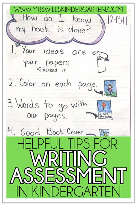 Writing can be a challenge for kindergarten students, which is why it's so important to track their progress with regular assessment! In this post, I'm sharing tips and resources to help with writing assessment in kindergarten. Click here to take a closer look at these writing assessment tips for kindergarten. Literacy Assessment Preschool, Writers Workshop Kindergarten, October Kindergarten, December Kindergarten, Kindergarten Writing Prompts, Writing Samples, Writing Assessment, Interactive Writing, Writers Workshop