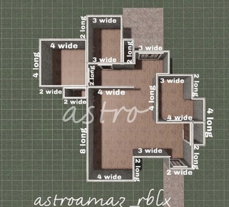 Bloxburg House One Floor Layout, Bloxburg 2 Story House Layout With Grid, Bloxburg 6 Bedroom House Layout, Bloxburg Home Layout Plans, Bloxburg Floor Plans With Grid, Bloxburg House Layouts 1 Story With Measurements, Sims 4 Houses Layout Floor Plans With Grid, 1 Floor House Design Bloxburg Layout, Bloxburg Layout 1 Story