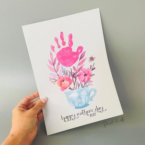 Baby Hand And Foot Prints Crafts, Handprint Art Kids, Baby Footprint Crafts, Mothers Day Art, Footprint Craft, Keepsake Crafts, Baby Art Projects, Footprint Crafts, Toddler Arts And Crafts