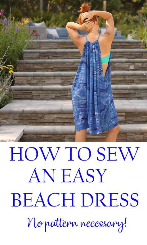 How to sew an Easy Beach Dress- no pattern necessary! #sewing Wedding Bohemian, Beginner Sewing Projects Easy, Beach Outfits, Leftover Fabric, Dress Sewing, Sewing Projects For Beginners, Sewing Skills, Love Sewing, Sewing Gifts