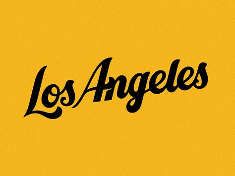 Los Angeles Los Angeles Graphic Design, Los Angeles Logo, Los Angeles Aesthetic, Vintage Script, Los Angeles Design, La Art, Font Inspiration, Script Lettering, Los Angeles Homes