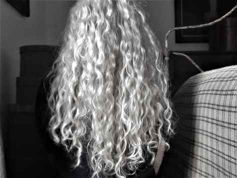 Curly Silver Hair, 3a Hair, Silver White Hair, White Hair Color, Bella Hair, Layered Haircuts For Medium Hair, Crimped Hair, Blonde Curly Hair, Long Gray Hair