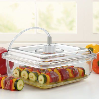 Shop the FoodSaver® Quick Marinator at FoodSaver.com. Buy in bulk and save. Ayurvedic Drinks, Food Spoilage, Yummy Casserole Recipes, Pecan Bars, Vacuum Sealers, Yummy Casseroles, Salisbury Steak, Peanut Butter Cookie Recipe, Food Saver