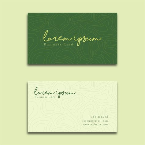 Green Business Card Design, Green Business Card, Fitness Business Card, Free Business Card Design, Examples Of Business Cards, Graphic Design Business Card, Gold Business Card, Modern Business Cards Design, Professional Business Card Design