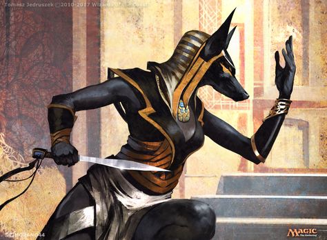 Khenra Character, Pathfinder Races, Egypt Concept Art, Mtg Art, Egypt Art, Ancient Egyptian Art, Art Station, Weird Creatures, God Art