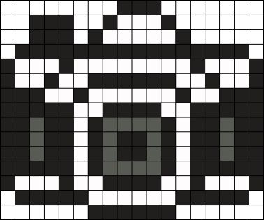 Camera Perler Bead Patterns, Perler Bead Patterns Music, Perler Camera, Camera Perler Beads, Perler Bead Camera, Camera Pixel Art, Kandi Cuff Patterns, Kandi Cuffs, Melty Bead Patterns