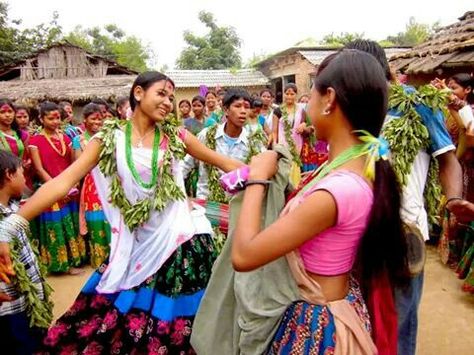 Tharu Village. Cultural Dance Village Dance, The Village People, Bihu Assam Dance, Traditional Dances Of India, Huinnyeoul Culture Village, Cultural Dance, Village People, Dance Images, Lily Pulitzer