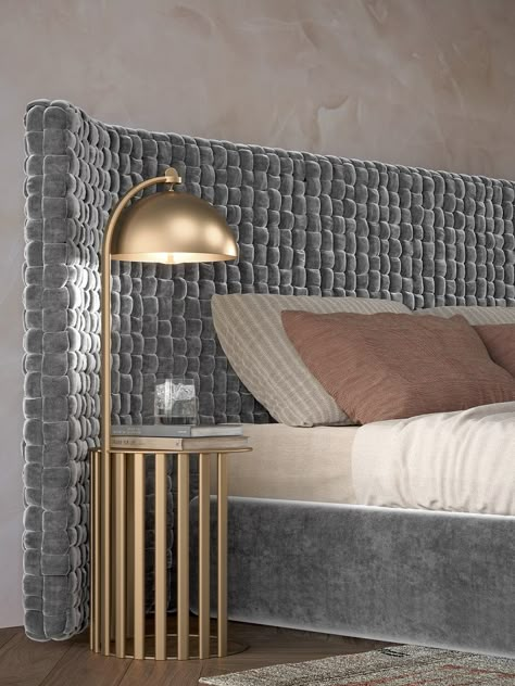 Azul bed | Turri | Made in Italy Statement Bed, Italy Furniture, Scandinavian Hygge, Upholstered Headboards, Paola Navone, Sleep Sanctuary, How To Dress A Bed, Sofa Storage, Small Sofa