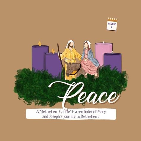 Second Sunday Of Advent Peace Candle, Second Sunday Of Advent Peace, Advent Peace, Second Sunday Of Advent, Advent Images, Advent Catholic, Advent Hope, Peace Candle, Journey To Bethlehem