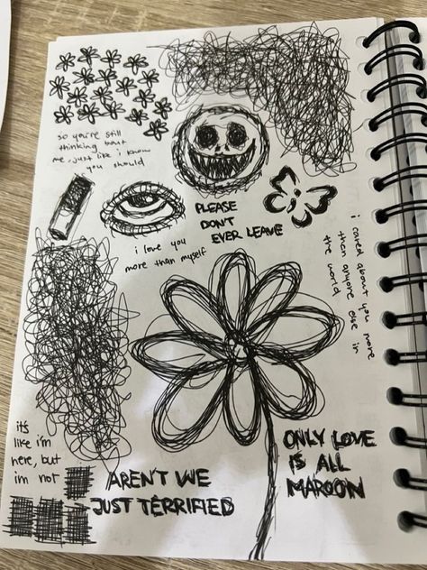 Sketch Book Grunge Ideas, Wall Art Sketches Drawing, Grudge Aesthetics Drawing, Spooky Aesthetic Drawing, Simply Things To Draw, Aesthetic Drawing For Journal, Simple Journal Drawings, Random Words To Draw, Grunge Art Tattoo