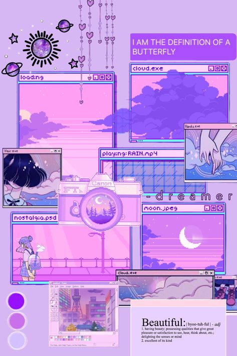 Violet Art Aesthetic, Pastel Cyberpunk Aesthetic, Purple Webcore Aesthetic, Purple Bg Aesthetic, Dark Vaporwave Aesthetic Wallpaper, Purple Drawing Aesthetic, Purple Vaporwave Aesthetic, Kawaii Purple Aesthetic, I Purple You