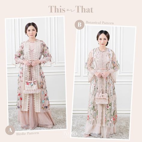 Ivory Studio Kebaya, Fashion Muslim, Patterned Dress, Dress Patterns, New Collection, Formal Dresses Long, Instagram Profile, Maxi Dress, Formal Dresses