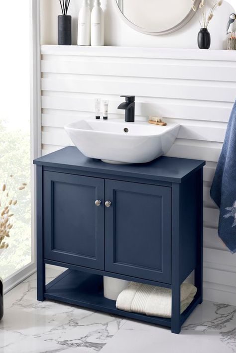 Under Sink Cupboard, Pedestal Sink Storage, Bathroom Under Sink Cabinet, Bathroom Cabinet Colors, Under Sink Storage Unit, Bedroom Revamp, Bathroom Sink Units, Bathroom Sink Storage, Under Sink Cabinet