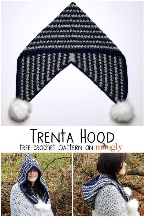 Jaket Crochet, Moogly Crochet, Crochet Hood, Hood Pattern, شال كروشيه, Crochet Abbreviations, Crochet Wool, Crochet Hat Pattern, Crochet Beanie