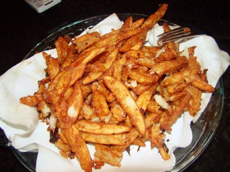 A Girl And Her Apron.: Recipe #12: Beer Battered French Fries. Beer Battered French Fries, Battered Fries Recipe, Battered French Fries, Battered Fries, Beer Battered Fries, French Fry Seasoning, Julie Taylor, French Fries Recipe, Beer Battered