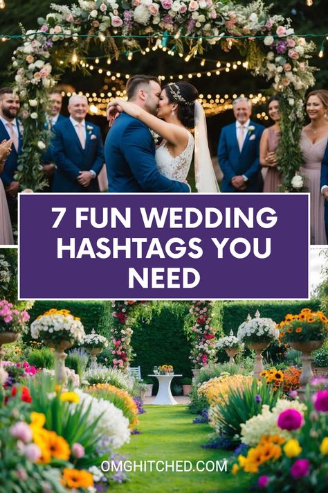 Planning a wedding is super exciting, and choosing the right hashtag is a big part of it! These 7 amazing wedding hashtags will add some fun flair to your special day and help create memories that last a lifetime. From floral archways to vibrant garden settings, every moment deserves the perfect tag. Make sure your guests can find and share all those precious moments with these fabulous hashtags. Read on to discover how these can bring your wedding memories alive—for everyone to see and love! Don’t forget to follow for more wedding ideas! Best Wedding Hashtags, 21st Wedding Anniversary, Simple Backyard, Floral Archway, Wedding Shower Games, Wedding Hashtag, Wedding Speech, Create Memories, Planning A Wedding