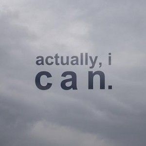 Actually, I can. Actually I Can, Student Images, Healthy Motivation, Inspirational Quotes Pictures, It Goes On, Note To Self, The Words, Great Quotes, Picture Quotes