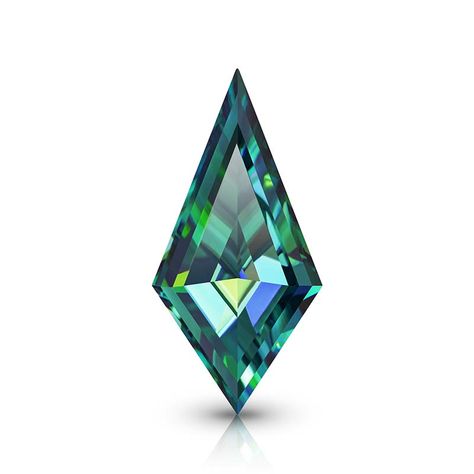 GIGAJEWE Green Moissanite Manual cut Kite shape Gemstone Loose Brillia Chandelier Tattoo, Green Moissanite, Gemstone Art, Gem Diamonds, Faceted Gems, Jewellery Sketches, Green Gems, Green Diamond, Blue Gems