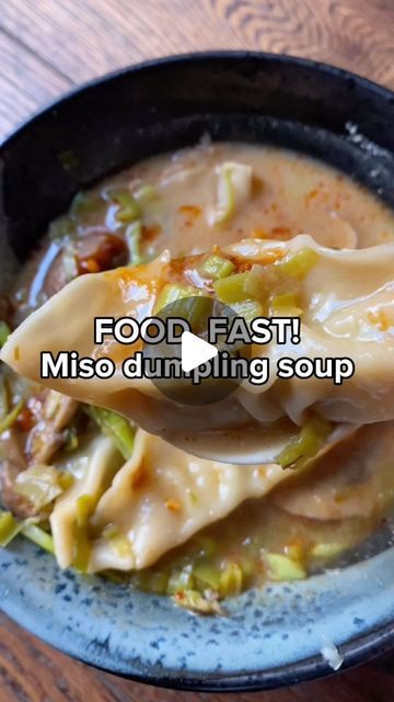 206 likes, 36 comments - dominiquewoolf on December 6, 2022: "Miso dumpling soup - recipe below 🥟 Exactly what you need when it’s blooming freezing outsi..." Miso Dumpling Soup, White Miso Paste, Dumpling Soup, Frozen Dumplings, Chilli Oil, Miso Paste, Dumplings For Soup, White Miso, Boiling Water