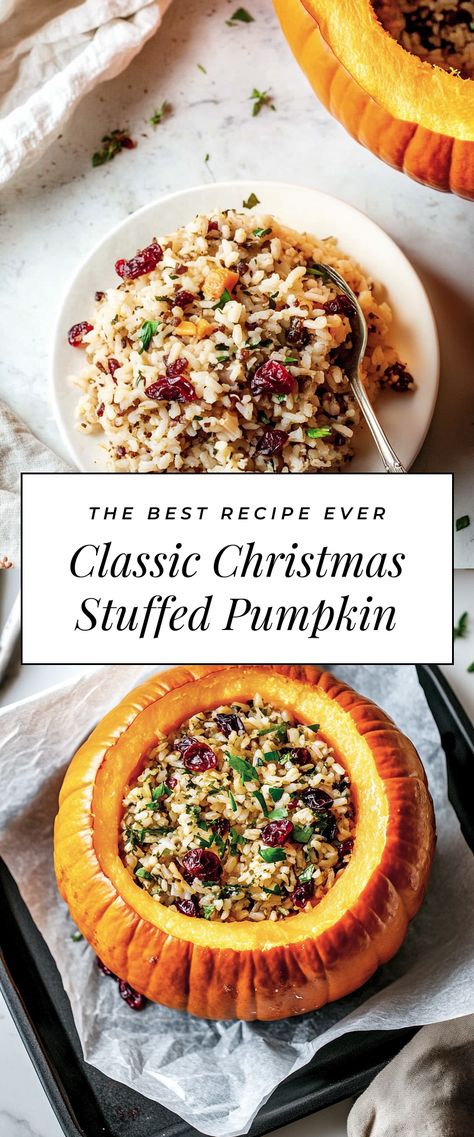 Image for Classic Christmas Stuffed Pumpkin Stuffed Pumpkins Recipes, Stuffed Pumpkin Recipes, Pumpkin Stuffing, Pumpkin Recipes Dinner, Salmon Teriyaki, Salmon Teriyaki Recipe, Stuffed Pumpkin, Teriyaki Recipe, Savory Pumpkin Recipes