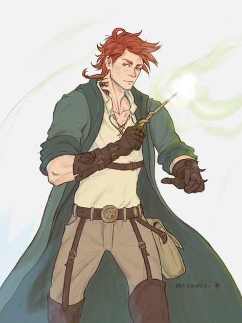 Hogwarts Mystery Charlie, Weasley Fanart, Charlie Weasley, Harry Potter Rpg, Weasley Family, Harry Potter Drawings, Harry Potter Fanfiction, Hogwarts Mystery, Harry Potter Anime