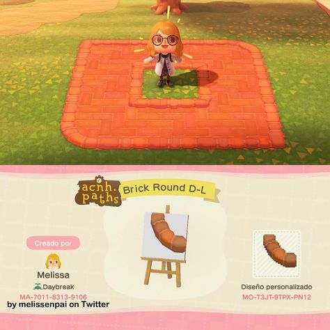 ✨Animal Crossing Patterns ✨ on Instagram: “A matching border for the red brick path! ✨Credit✨ melissenpai on Twitter ✨ Tags ✨ #acnh #animalcrossing #animalcrossingnewhorizons…” Acnh Brick Path, Red Brick Path, Acnh Path Designs, Animal Crossing Path, Acnh Pattern, Fall Borders, Acnh Path, Motif Acnl, Animal Crossing Patterns