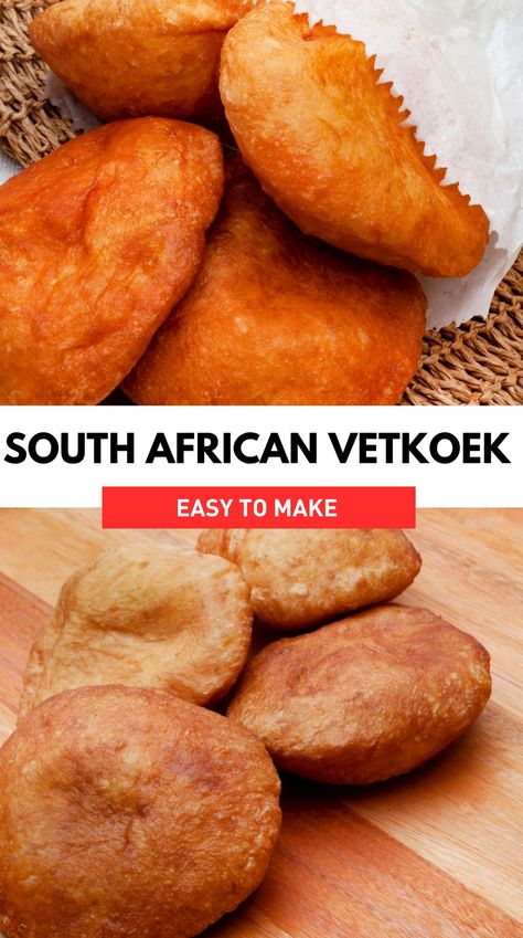 Explore the deliciousness of South African vetkoek, a traditional treat that brings authentic African flavors to your table. Perfect for those who love trying new recipes and savoring cultural cuisine. South African Recipes Authentic, Easy Vetkoek Recipe South Africa, Best South African Recipes, Amagwinya Recipe South Africa, Traditional South African Food, Vetkoek Recipe Easy, South African Dinner Ideas, Vetkoek Recipe South Africa, African Recipes Authentic