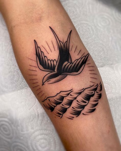 Swallow Tattoo, Leaf Tattoos, Traditional Tattoo, Maple Leaf Tattoo, Triangle Tattoo, Tattoos, Quick Saves