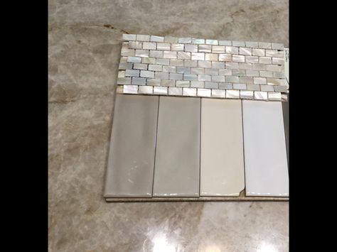 Backsplash ideas with Taj Mahal counters? Mother Of Pearl Backsplash, Delta House, White Shaker Kitchen Cabinets, Taj Mahal Quartzite, White Shaker Kitchen, White Shaker Cabinets, Backsplash Designs, Shaker Cabinets, Backsplash Ideas