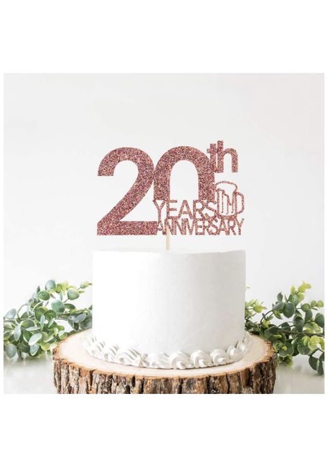 Church Anniversary Cake, 20th Anniversary Cake, 20 Anniversary, Anniversary Cake Designs, Church Anniversary, Card Making Designs, Fake Cake, 10 Year Anniversary, Anniversary Cake