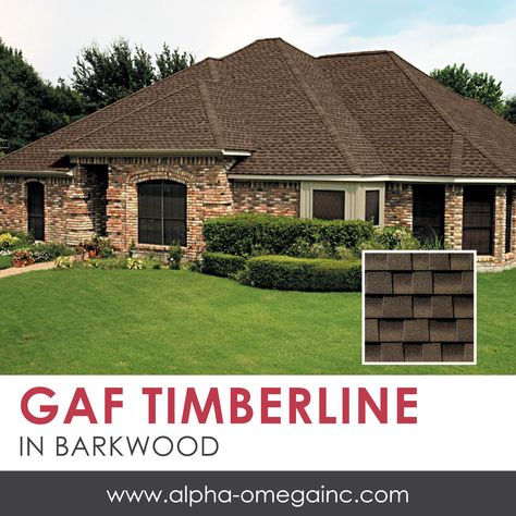 Alpha Omega offers all of GAF Timberline #shingles. Reflect the heat and keep it timeless. Try Timberline Barkwood shingles for your home. #homedecor #roof #roofing #home #housedesign #houses #houseplan #timeless #HomeImprovement Mary Debenham, Boathouse Ideas, Gaf Timberline Shingles, Timberline Shingles, Architectural Shingles Roof, Door Paint, Architectural Shingles, Door Paint Colors, Roofing Company