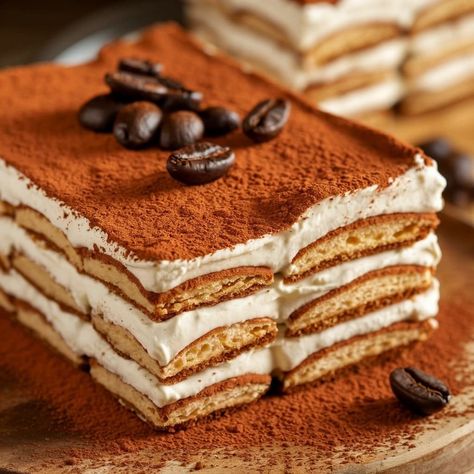 Classic Tiramisu - Recipes Food Different Types Of Tiramisu, Christmas Tiramisu, Tiramisu Aesthetic, Classic Tiramisu Recipe, Tiramisu Recipes, Lady Fingers Recipe, Three Ingredient Cookies, Classic Tiramisu, Italian Tiramisu