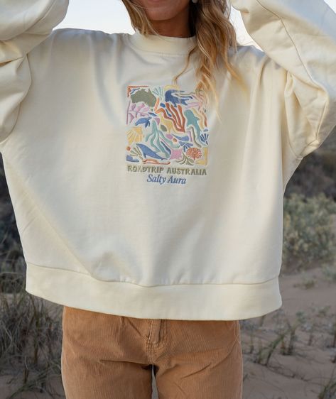 online now!! The Road Trip Australia Jumper is back in stock🧡 This style sold out so quickly when we launched, so don’t miss out! It’s a special design and one we know you’ll love! Salty Aura, Road Trip Australia, Camping Mats, Roadtrip Australia, Surf Girl Style, Surf Girl, Camping Mat, Surfer Girl, 5 Months