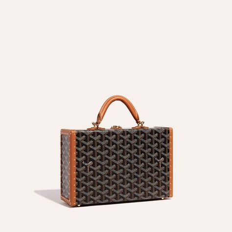 Goyard Trunk, Trunk Bag, Round Leather, Timeless Art, Balenciaga Designer, Louis Vuitton Shoulder Bag, Travel Companion, Birkin Bag, Michael Kors Monogram