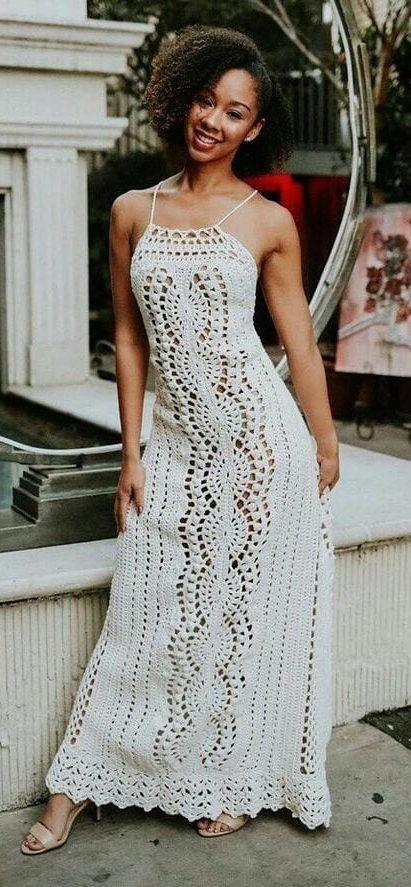 39+ Awesome Free Crochet Summer Dresses Pattern Ideas for This Year Part 8; crochet dress pattern; crochet dress beach; crochet dress patterns free; crochet dresses pattern; crochet clothing patterns free Crochet Wedding Dress Pattern, Crochet Dress Pattern Free, Crochet Wedding Dresses, Crochet Beach Dress, Crochet Summer Dresses, Crocheted Dress, Summer Dress Patterns, Crochet Skirts, Dress Patterns Free