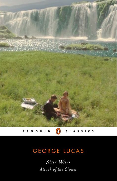 Penguin Classics Covers, George Lucas Star Wars, Star Wars Attack Of The Clones, Penguin Book, Attack Of The Clones, Penguin Classics, George Lucas, Book Posters, Penguin Books